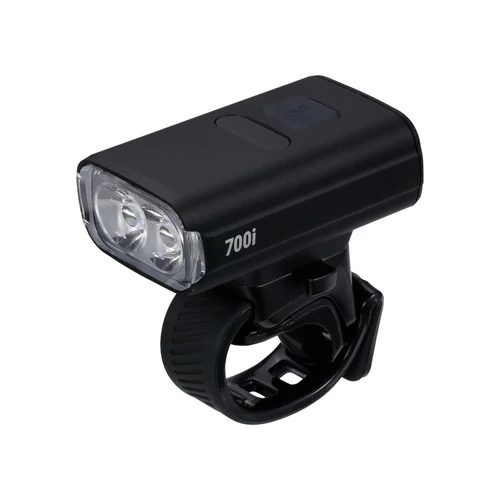 BBB Cycling kerékpáros első lámpa BLS-262i NanoStrike 700i, 700 lumen, 7 mód, USB-C tölthető akku, gumis felfogatás, visszajelzővel, távirányító kompatibilis (BLS-179/178i)