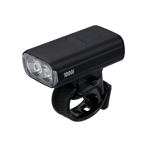 BBB Cycling kerékpáros első lámpa BLS-263i NanoStrike 1000i, 1000 lumen, 7 mód, USB-C tölthető akku, gumis felfogatás, visszajelzővel, távirányító kompatibilis (BLS-179/178i)