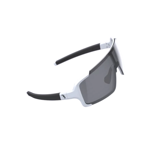 BSG-69 kerékpáros szemüveg Chester matt fehér keret / füst tükrös lencsékkel