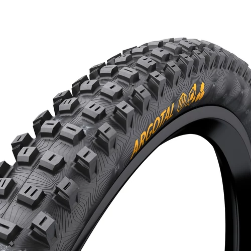 Continental MTB kerékpáros külső gumi 60-584 Argotal Downhill Soft 27,5x2,4 fekete/fekete hajtogathatós Skin