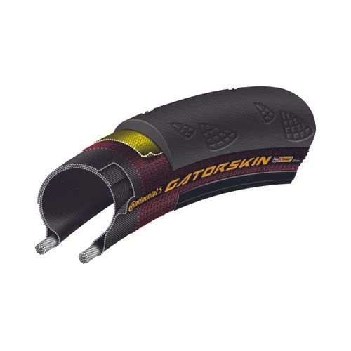 Continental gumiabroncs kerékpárhoz 23-622 Gatorskin 700x23C fekete/fekete, DuraSkin hajtogathatós