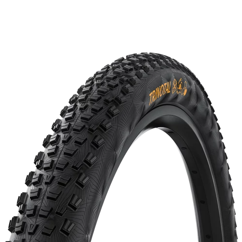 Continental MTB kerékpáros külső gumi 60-622 Trinotal Trail Rapid 29x2,4, hookless felni kompatibilis, tubeless ready, fekete/fekete hajtogathatós Skin