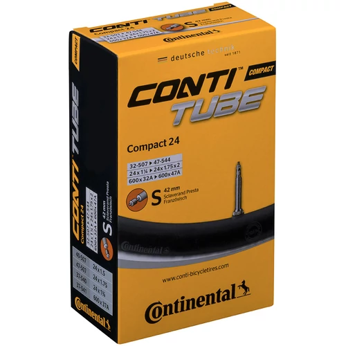 Continental kerékpáros belső gumi 32/47-507/544 Compact 24 S42 dobozos (Egységkarton: 25 db)