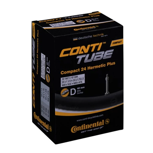 Continental belső tömlő kerékpárhoz 32/47-406/451 Compact 20 Hermetic Plus D40 dobozos