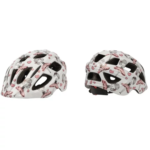 Bobike kerékpáros gyerek sisak PLUS, In-Mold, ballerinás fehér/mintás, XS (48-53 cm)