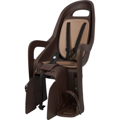 Polisport hátsó gyerekülés Groovy Maxi FF, vázra szerelhető, sötétbarna/barna