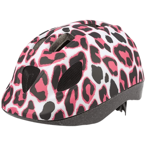 Polisport kerékpáros gyerek sisak Pink Cheetah fehér/pink/mintás, XS (46-53 cm)