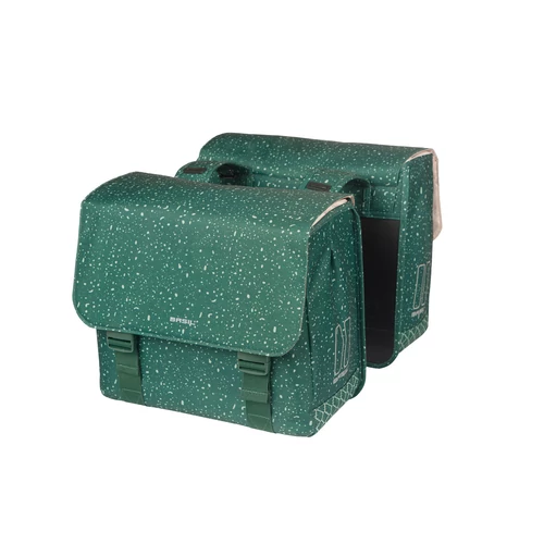 Basil dupla táska Flair Double Bag, Universal Bridge System, zöld