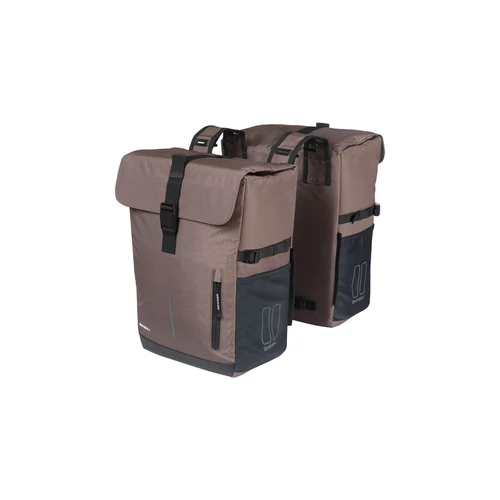 Basil dupla táska Move Double Bag, Universal Bridge System, barna