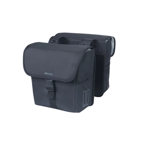 Basil dupla táska Go Double Bag, Universal Bridge System, solid fekete (TBA 17654 utódja)