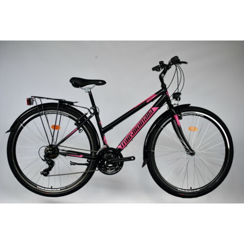 TransMontana trekking kerékpár 1.0 acél női fekete/pink 17