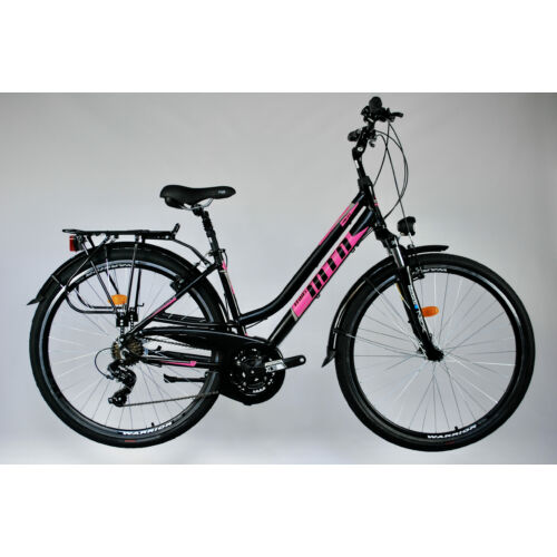 TransMontana Trekking kerékpár 2.0 Alu. NŐI 21seb. fekete/pink