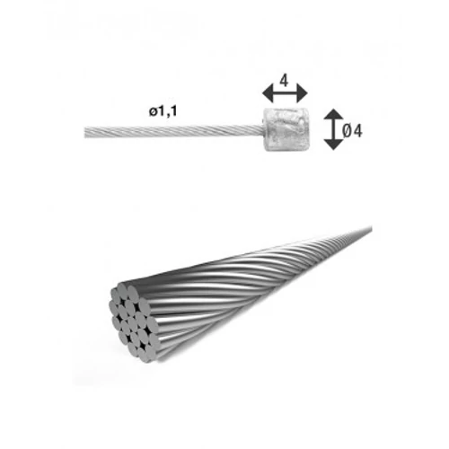 Bowden váltó rozsdam.19 szálas1,1x3000(4000)mm 4x4-es niplivel SH-X16