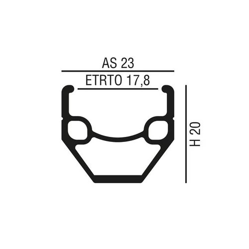 Abroncs 28" (622) 36H alu df. ezüst V3IT V-fék