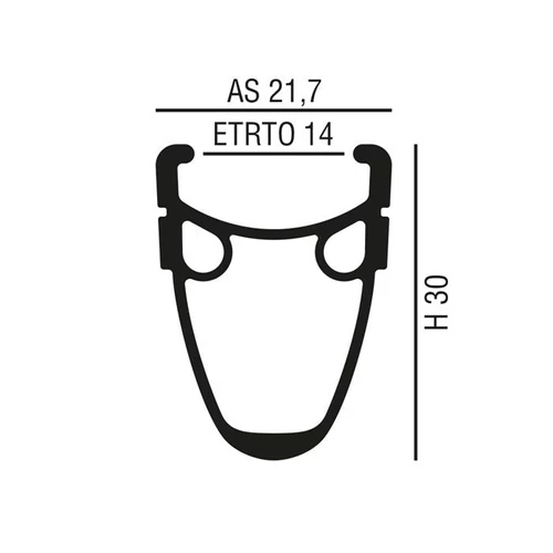 Abroncs 28" (622) 36H alu df. fekete LS4 H30 orsz.