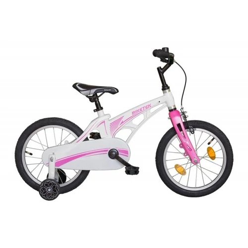 Kp Koliken 16" Biketek gyerek kerékpár Magnézium fehér-pink