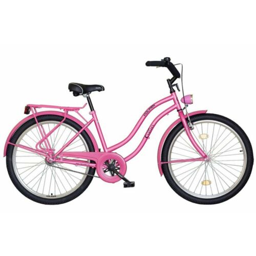 Kp Koliken 26" Cruiser túra női városi kerékpár rózsa
