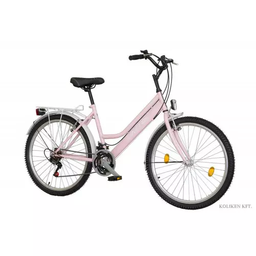 Kp Koliken 26" Biketek Oryx női városi kerékpár rózsaszín