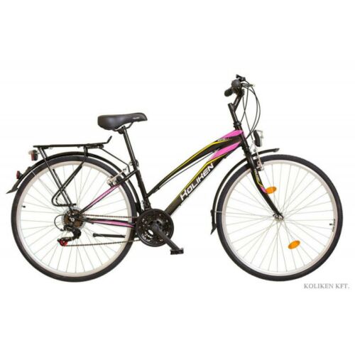 Kp Koliken 28" Gisu városi kerékpár RS35 női fekete/pink