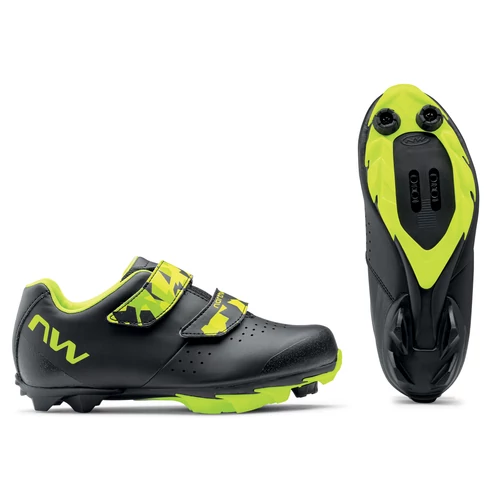 Cipő NORTHWAVE MTB ORIGIN JUNIOR FEKETE/FLUO SÁRGA