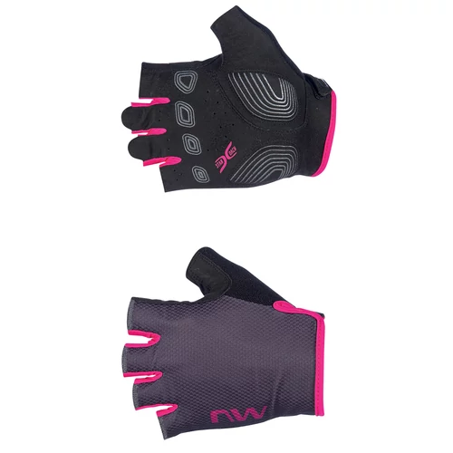 Kesztyű NORTHWAVE ACTIVE WMN NŐI RÖVID SZÜRKE/PINK
