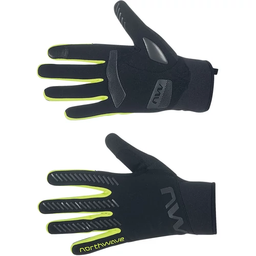 Kesztyű NORTHWAVE téli ACTIVE GEL FEKETE/FLUO SÁRGA