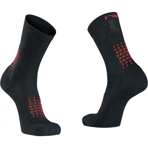Zokni NORTHWAVE téli FAST FEKETE/PIROS