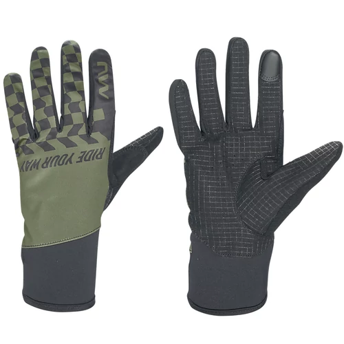 Kesztyű NORTHWAVE téli WINTER ACTIVE ZÖLD/FEKETE