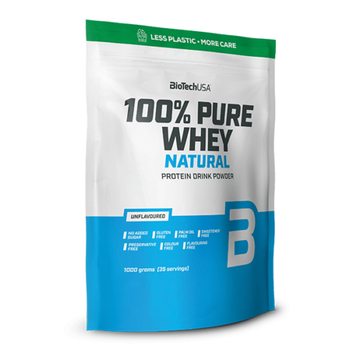 100% Pure Whey Natural tejsavófehérje-koncentrátum italpor - 1000 g