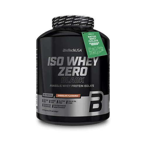 Iso Whey Zero Black tejsavófehérje-izolátum alapú italpor - 2270 g eper