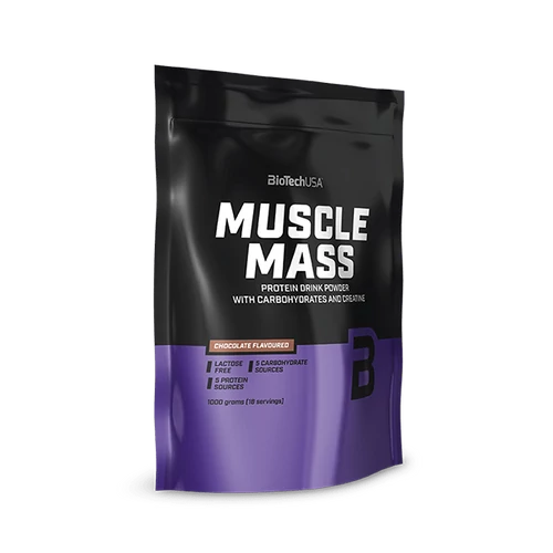 Muscle Mass szénhidrát- és fehérjetartalmú italpor - 1000 g eper