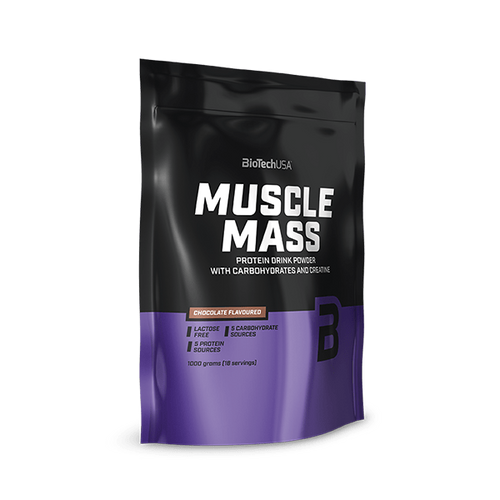 Muscle Mass szénhidrát- és fehérjetartalmú italpor - 1000 g eper