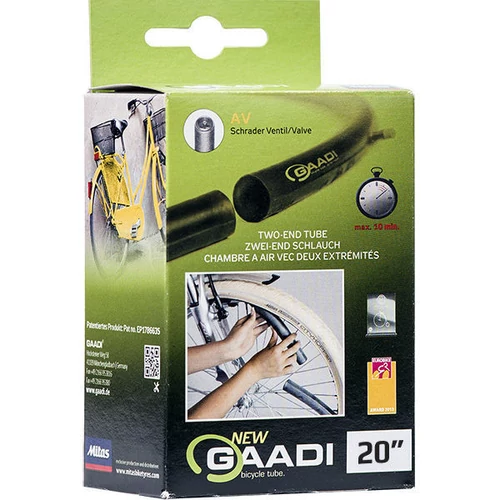 50/54-406 20x1,90/2,10 SV40 Rubena (Gaadi) kerékpár tömlő