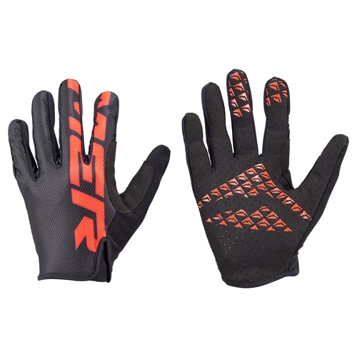 Kesztyű MERIDA TRAIL hosszú fekete-piros