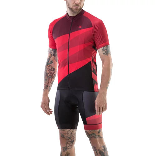 Mez MERIDA CX DESIGN rövid végig cipzár XL PIROS/FEKETE 422