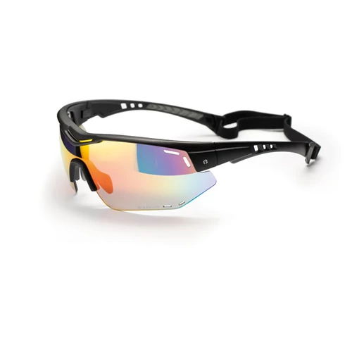 Szemüveg BIKEFUN SHARK fekete cat.3 red REVO lencse