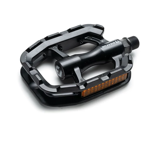 Pedál BIKEFUN SOLE Trekking egyrészes alu, fekete - C336BLK