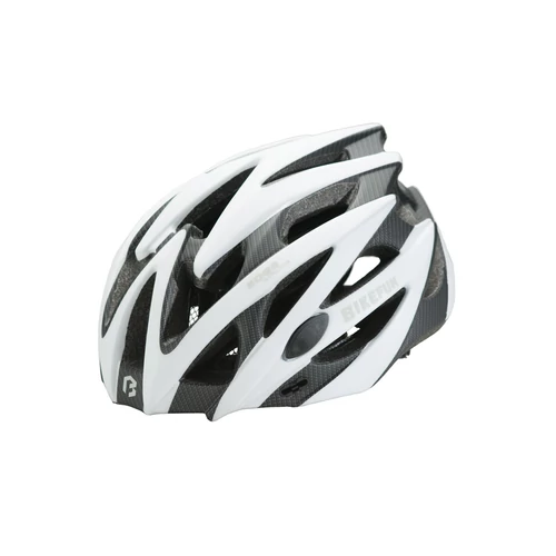 Fejvédő BIKEFUN EDGE M fehér/karbon 55-58 cm