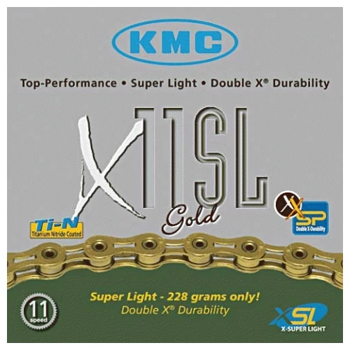 Lánc KMC X11SL GOLD 1/2x1/128 114L