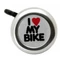 BIKEFUN I love kerékpár csengő ezüst