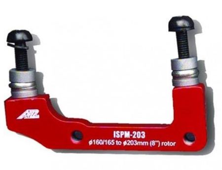 a2Z 110mm-es villasaru távolsághoz való IS->PM 203mm bicikli tárcsafék adapter piros színű