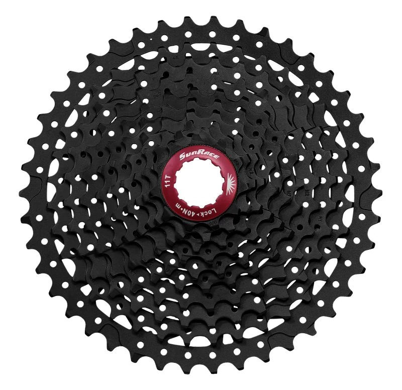 Sunrace CSMX3 10AY 10 sebességes fogaskeréksor [fekete-piros, 11-42]