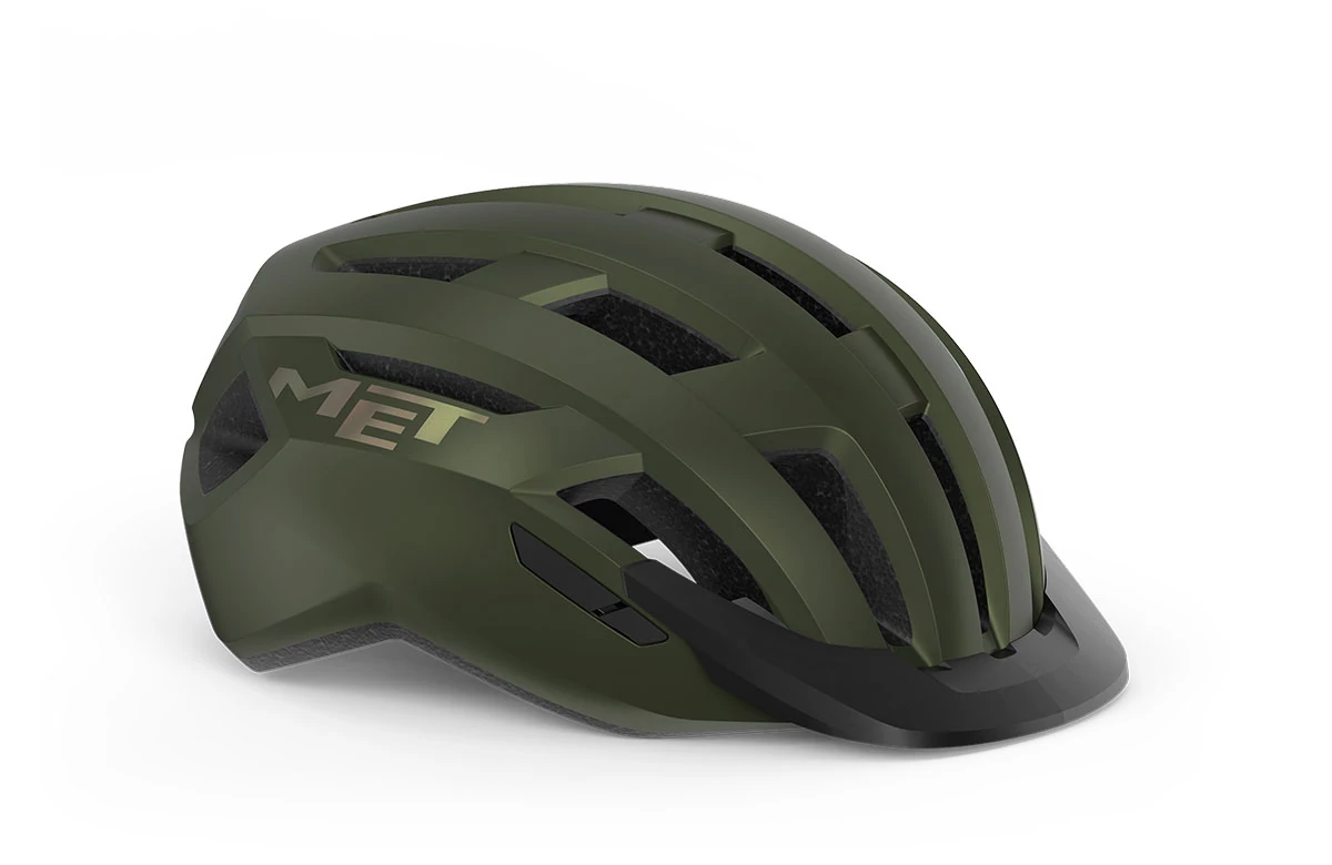MET Allroad normál sisak [matt oliva-iridescent, 52-56 cm (S)]