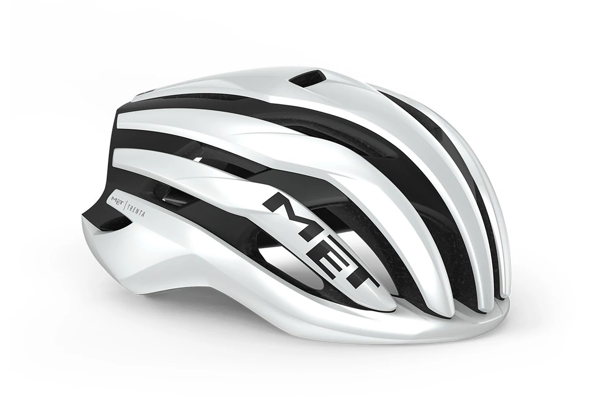 MET Trenta Mips kerékpáros sisak [fényes fehér-fekete, 52-56 cm (S)]