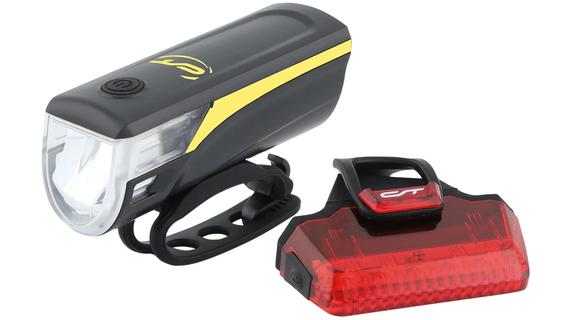 Contec Speed-LED USB akkumulátoros első+hátsó lámpa [sárga]