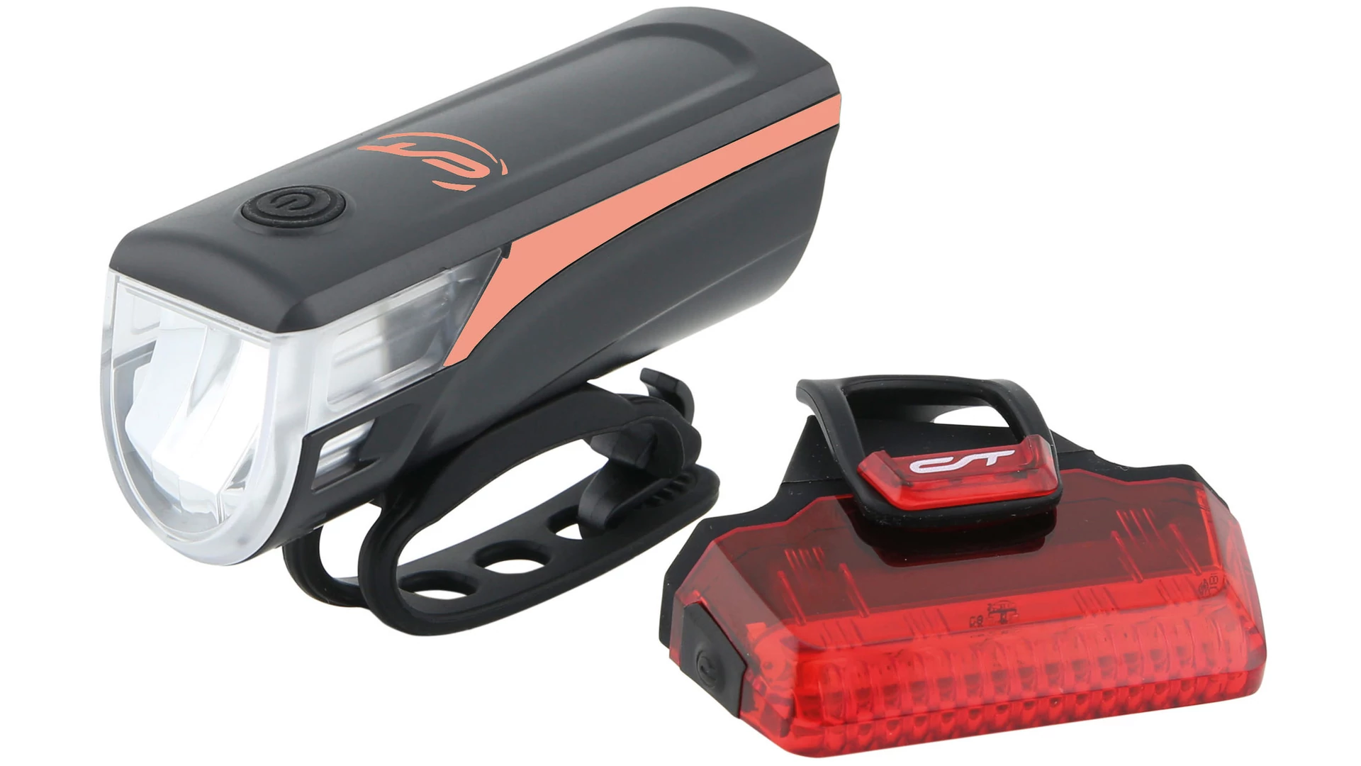 Contec Speed-LED USB akkumulátoros első+hátsó lámpa [narancs]