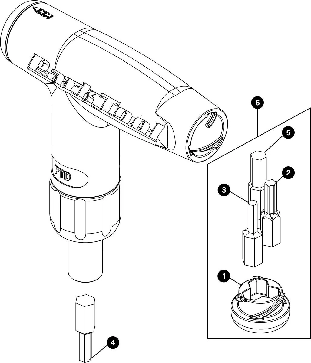 Park Tool 3mm imbusz bit fej PTD-4 / 5 / 6 -hoz imbuszkulcs