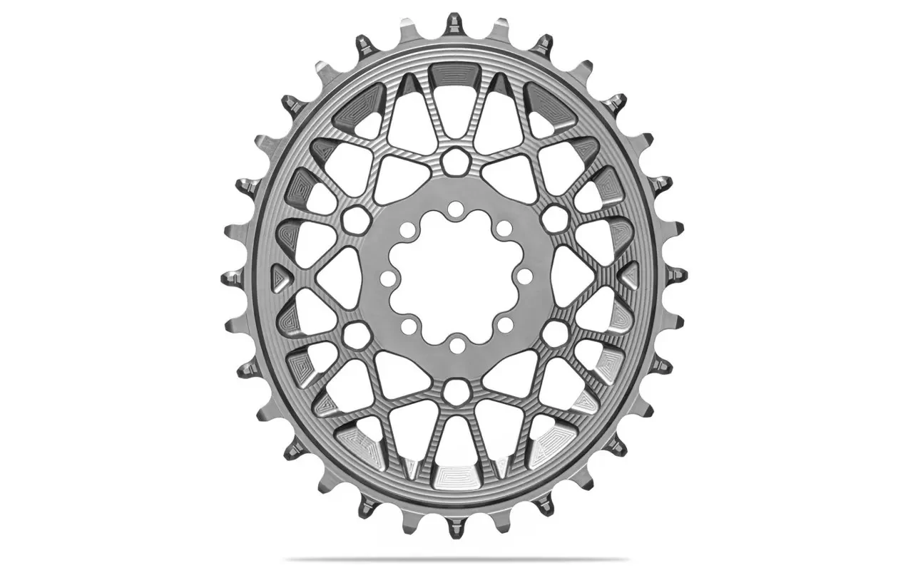 Lánckerék MTB OVAL SRAM 8 csavaros DM T-Type BOOST titán (3mm offset) 34T