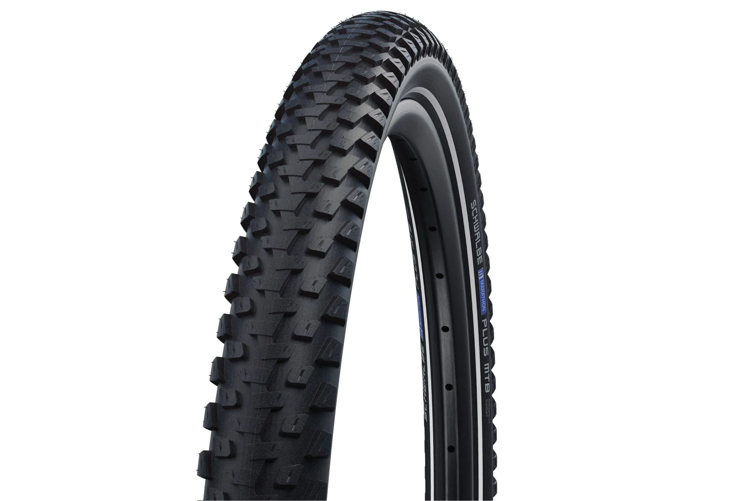 Köpeny 27,5x2,10 (54-584) schwalbe marathon plus mtb hs468 fekete reflexcsíkos
