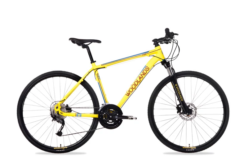 Csepel Woodlands cross trekking kerékpár 21 2.1 27sp l sárga srg ys719